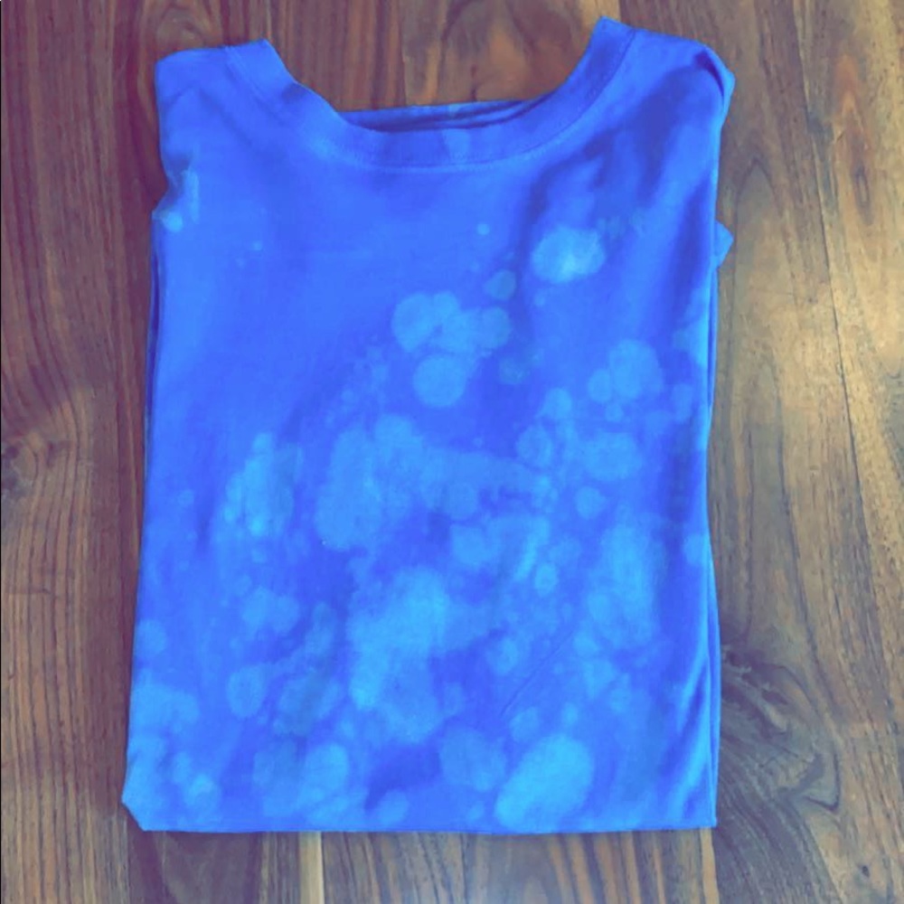 Blue Bleached Shirt